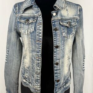 Coalition LA Distressed Denim Jacket (XS)